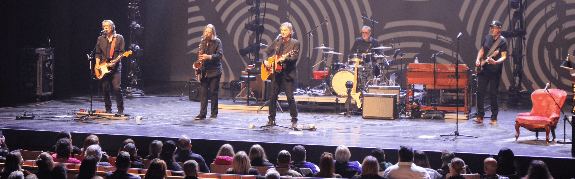 Canadian Band, 54-40 performing on stage